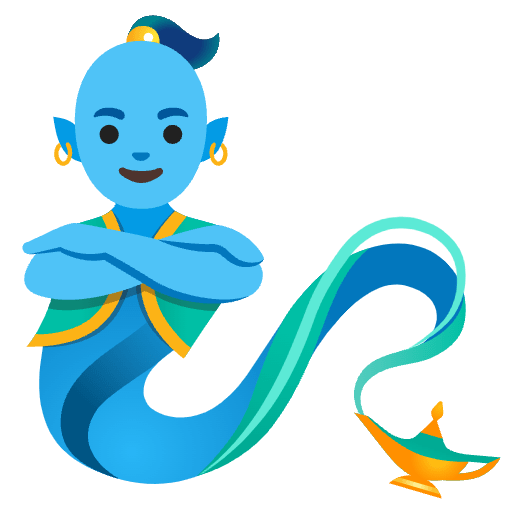 Man Genie Emoji from Noto Emoji Set