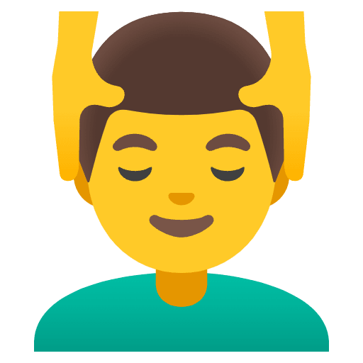 Man Getting Massage Emoji from Noto Emojis Set