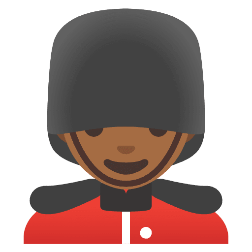 Man Guard Medium Dark Skin Tone Emoji from Noto Emojis Set
