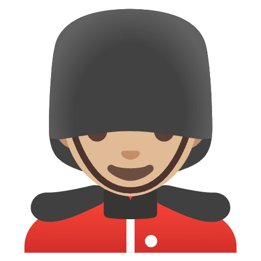 Man Guard Medium Light Skin Tone Emoji from Noto Emoji Set