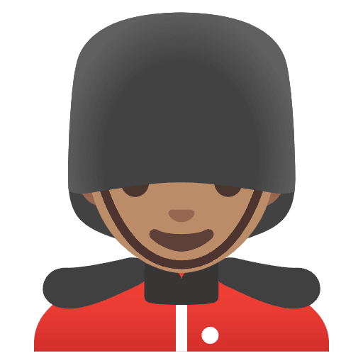 Man Guard Medium Skin Tone Emoji from Noto Emojis Set