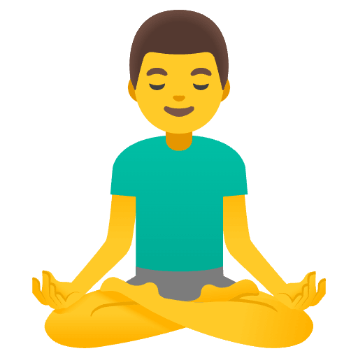Man In Lotus Position Emoji from Noto Emojis Set