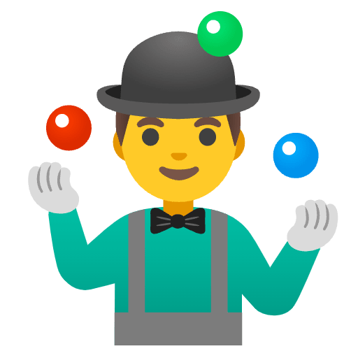 Man Juggling Emoji from Noto Emojis Set