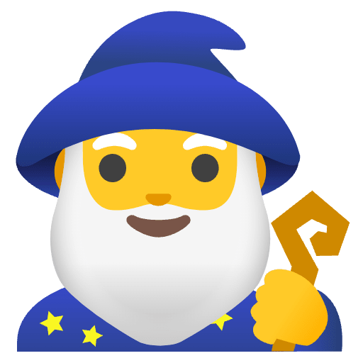 Man Mage Emoji from Noto Emojis Set