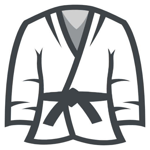 Martial Arts Uniform Emoji from EmojiTwo Colors Set