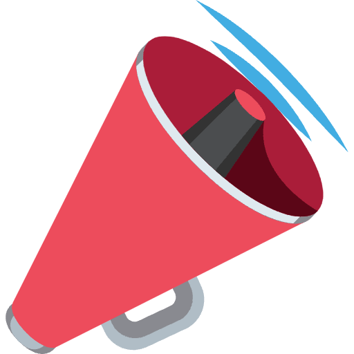 Megaphone Icon Emoji from EmojiTwo Colors Set