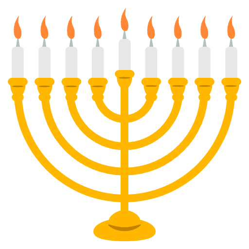 Menorah Element from EmojiTwo Colors Set