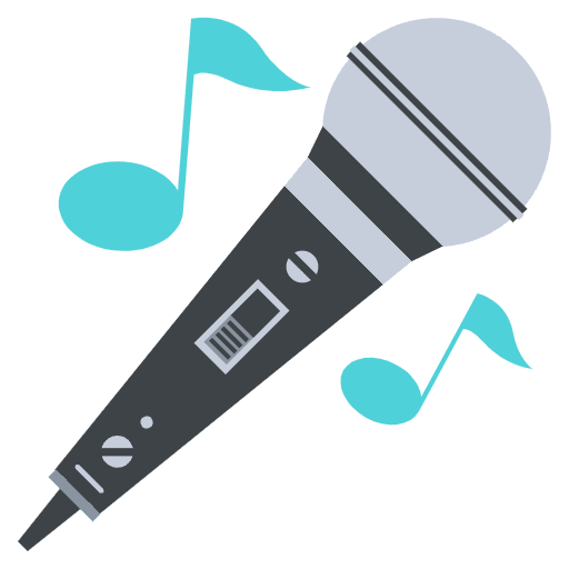 Microphone Emoji from EmojiTwo Colors Set