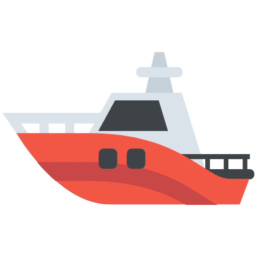 Motor Boat Element from EmojiTwo Colors Set