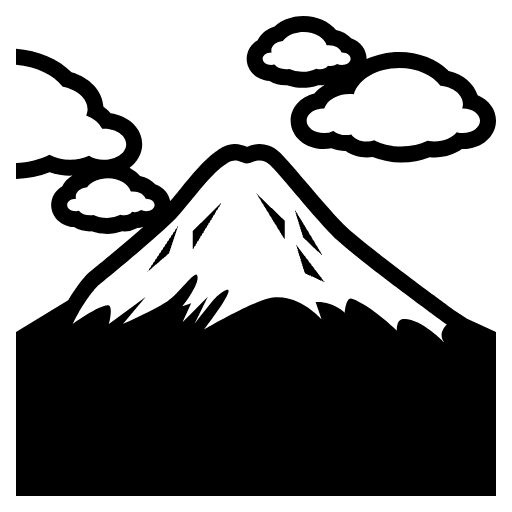 Mount Fuji Element from EmojiTwo Black Set