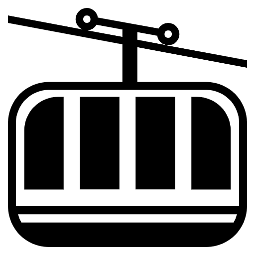 Mountain Cableway Element from EmojiTwo Black Set