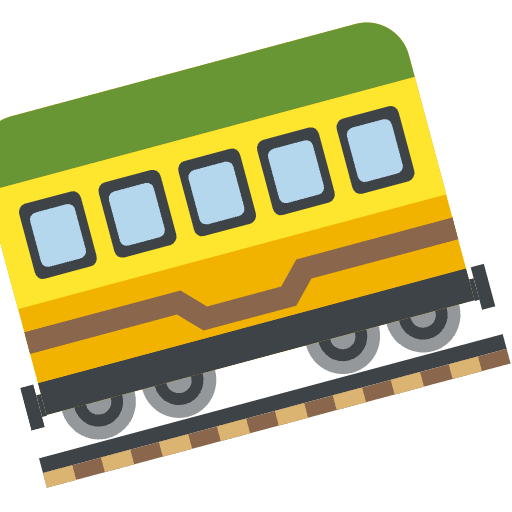 Mountain Railway Emoji from EmojiTwo Colors Set