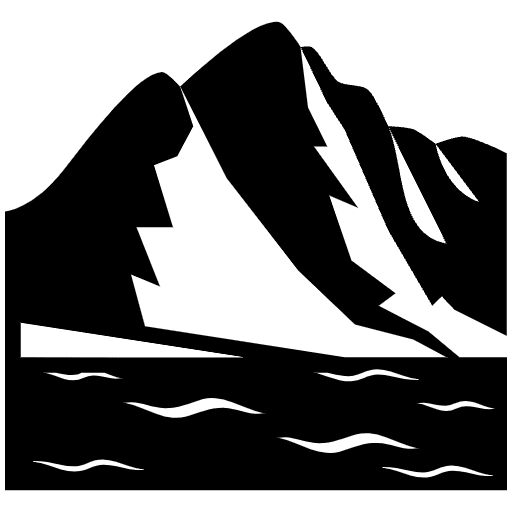 Mountain Emoji from EmojiTwo Black Set
