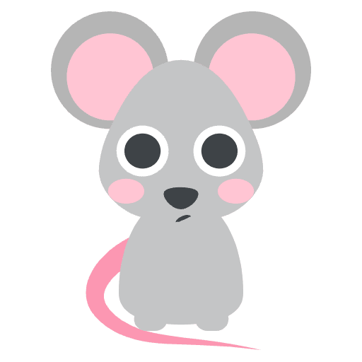 Mouse Emoji from EmojiTwo Colors Set