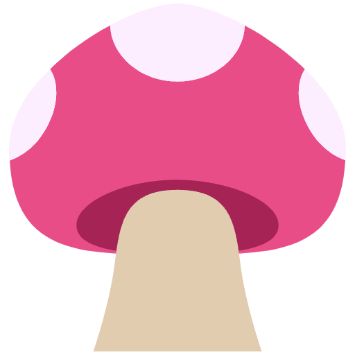 Mushroom Emoji from EmojiTwo Colors Set