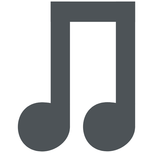 Music Note Emoji from EmojiTwo Colors Set