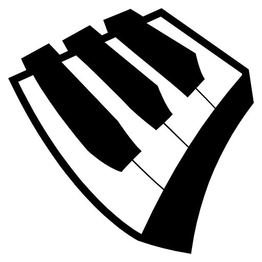 Musical Keyboard Element from EmojiTwo Black Set