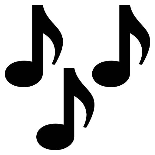 Musical Notes Element from EmojiTwo Black Set