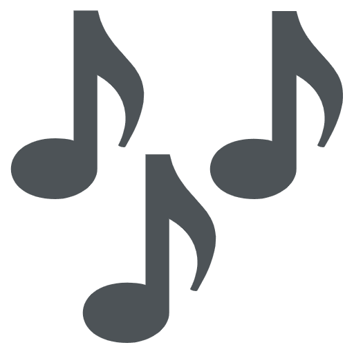 Musical Notes Emoji from EmojiTwo Colors Set