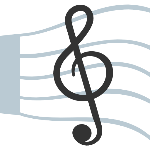Musical Score Emoji from EmojiTwo Colors Set