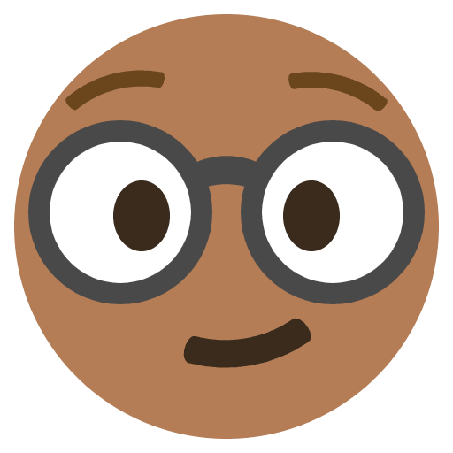 Nerdy Face Emoji Emoji from EmojiTwo Colors Set