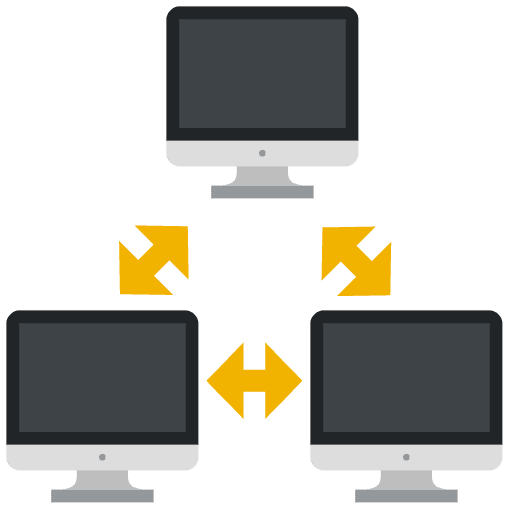 Networked Computers Emoji from EmojiTwo Colors Set