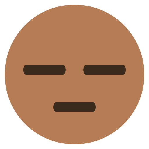 Neutral Face Emoji Emoji from EmojiTwo Colors Set