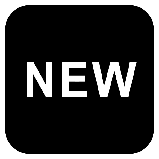 New Button Emoji from EmojiTwo Black Set