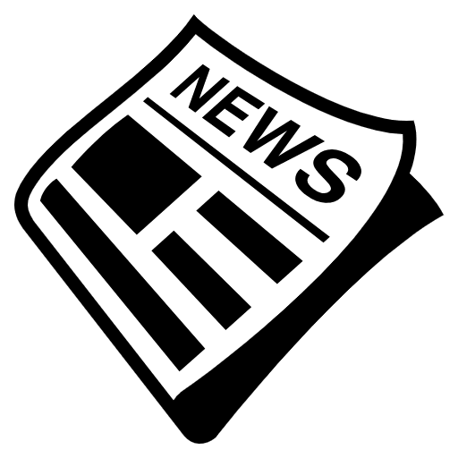 Newspaper Emoji from EmojiTwo Black Set