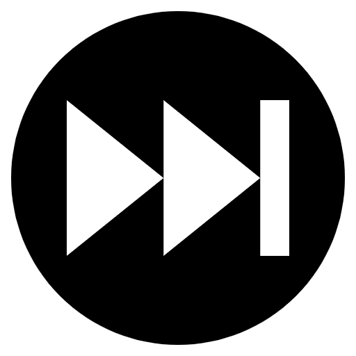Next Track Button Emoji from EmojiTwo Black Set