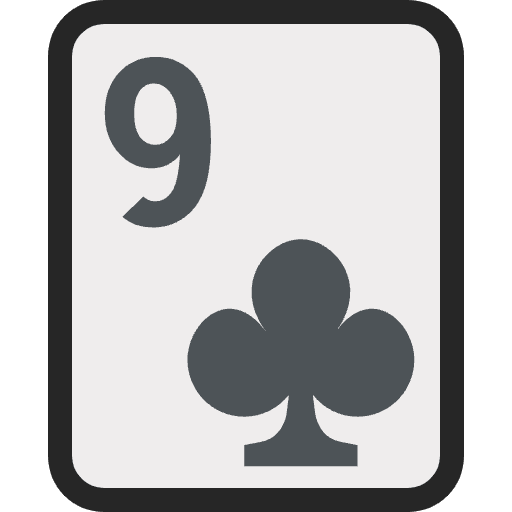 Nine Of Clubs Emoji from EmojiTwo Colors Set