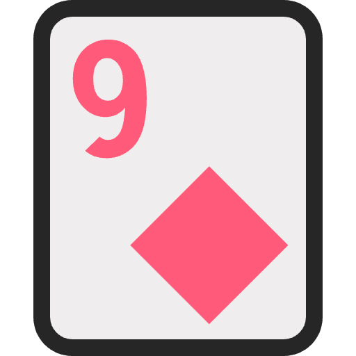 Nine Of Diamonds Emoji from EmojiTwo Colors Set