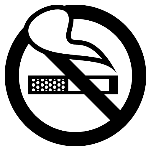 No Smoking Emoji from EmojiTwo Black Set