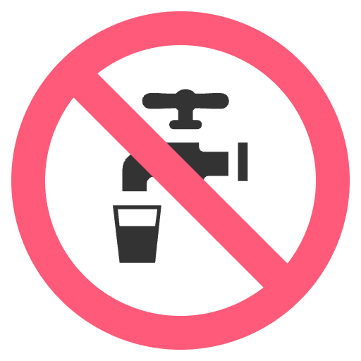 Non Potable Water Emoji from EmojiTwo Colors Set