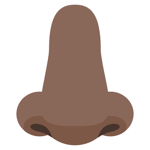 Nose Dark Skin Tone Emoji from EmojiTwo Colors Set