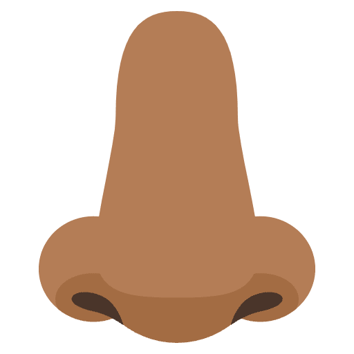 Nose Medium Dark Skin Tone Emoji from EmojiTwo Colors Set