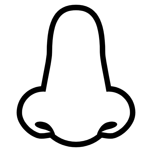 Nose Emoji from EmojiTwo Black Set