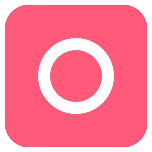 O Button Blood Type Emoji from EmojiTwo Colors Set