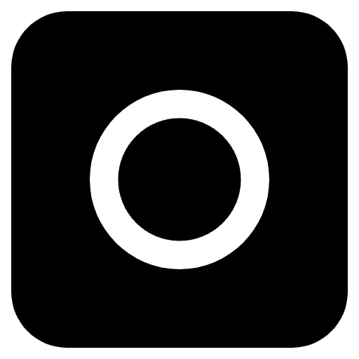 O Button Blood Type Emoji from EmojiTwo Black Set