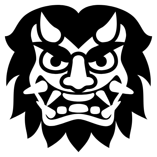 Ogre Emoji from EmojiTwo Black Set