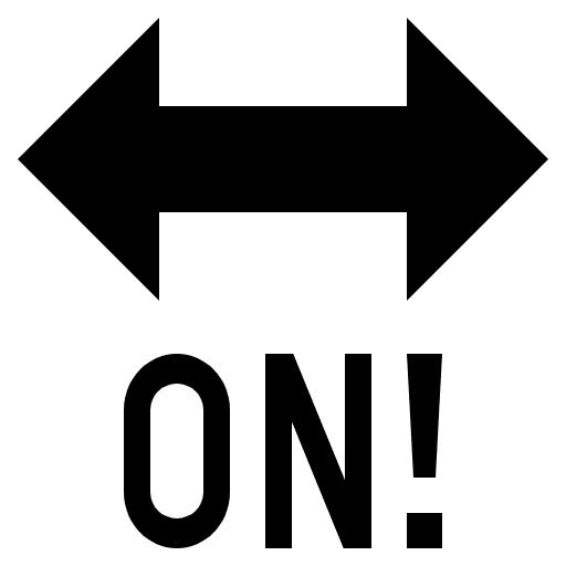 On! Arrow Emoji from EmojiTwo Black Set