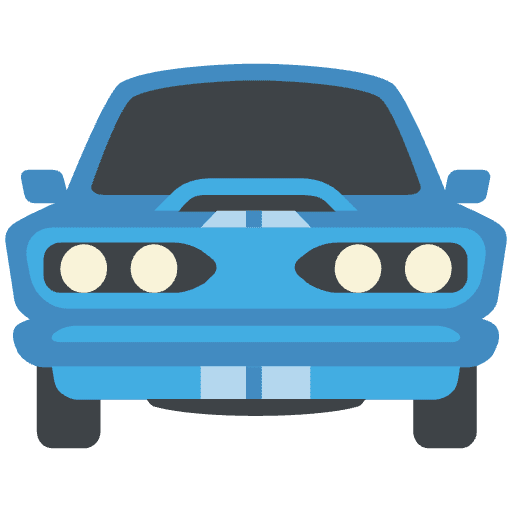 Oncoming Automobile Emoji from EmojiTwo Colors Set