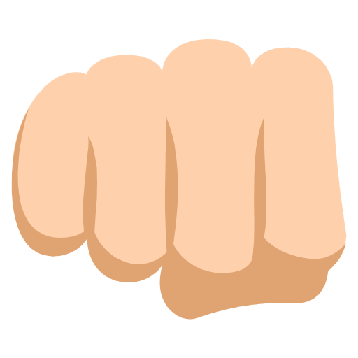 Oncoming Fist Medium Light Skin Tone Element from EmojiTwo Colors Set