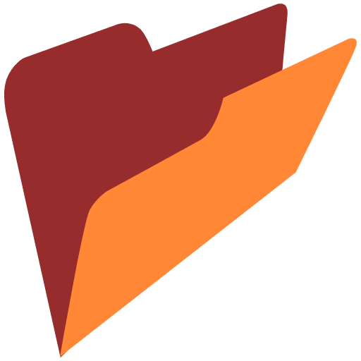 Open File Folder Emoji from EmojiTwo Colors Set