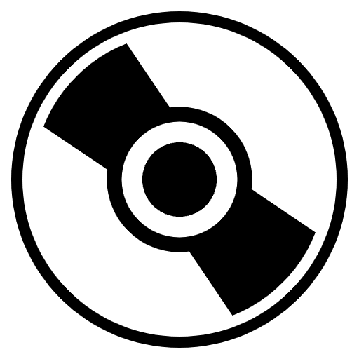 Optical Disk Emoji from EmojiTwo Black Set