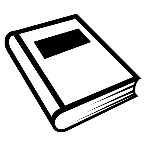 Orange Book Emoji from EmojiTwo Black Set