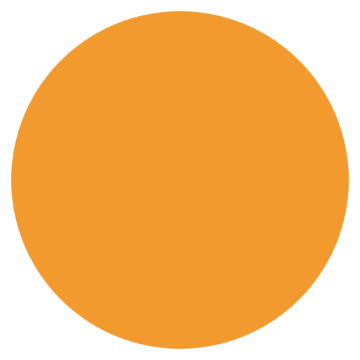 Orange Circle Emoji from EmojiTwo Colors Set