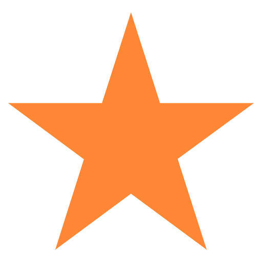 Orange Star Emoji from EmojiTwo Colors Set