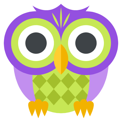 Owl Element from EmojiTwo Colors Set