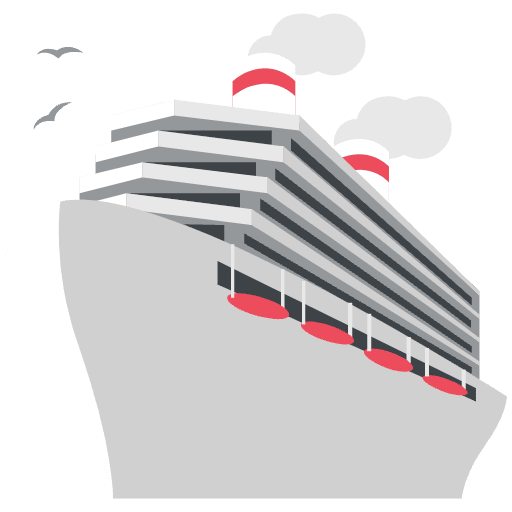 Passenger Ship Emoji from EmojiTwo Colors Set